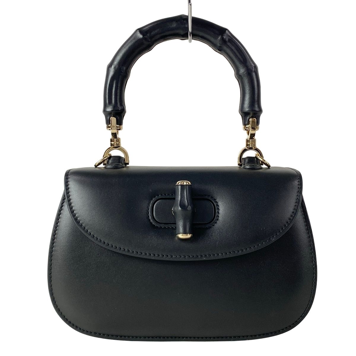 Gucci Handbag Bamboo Small Black Leather