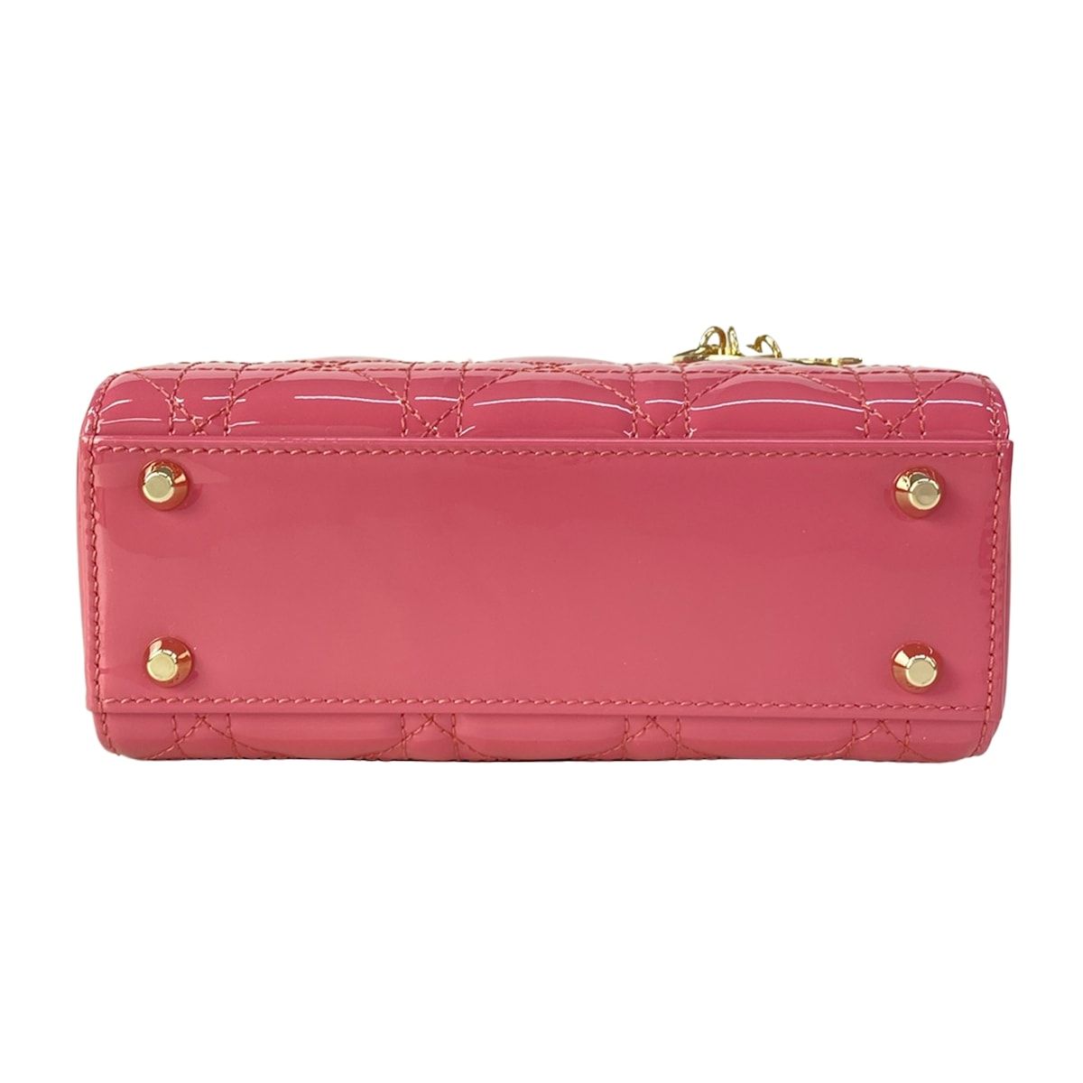 Dior Lady Mini Bag Pink Gold Leather — view 5