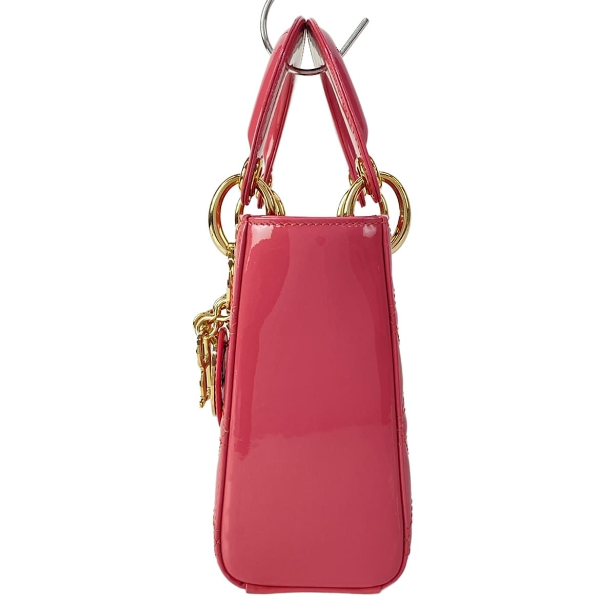 Dior Lady Mini Bag Pink Gold Leather — view 4