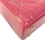 Dior Lady Mini Bag Pink Gold Leather — view 7