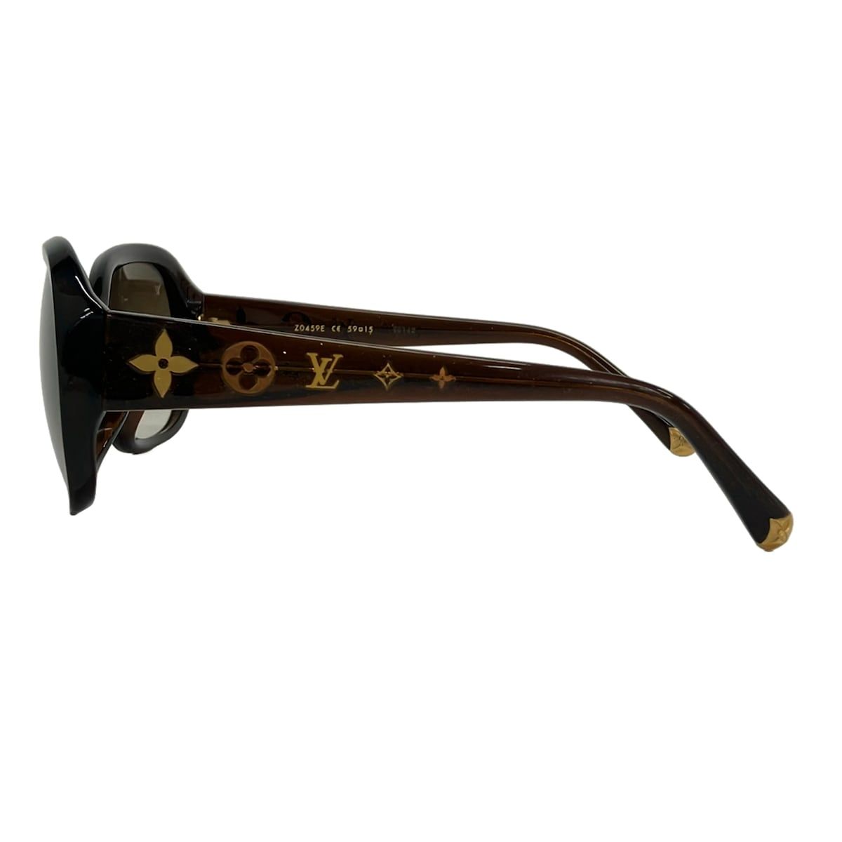 Louis Vuitton Sunglasses Obsession GM Brown Clear Glitter Monogram Eyewear — view 2