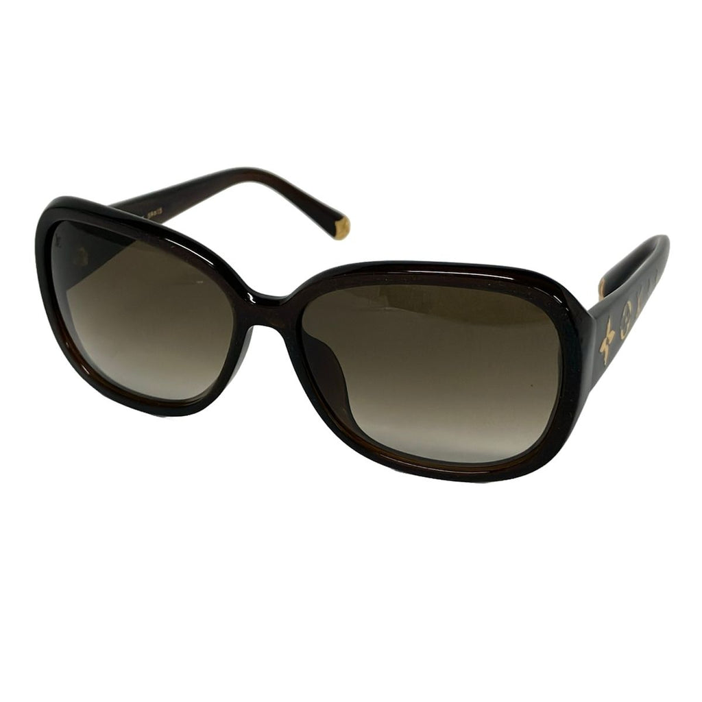 Louis Vuitton Sunglasses Obsession GM Brown Clear Glitter Monogram Eyewear