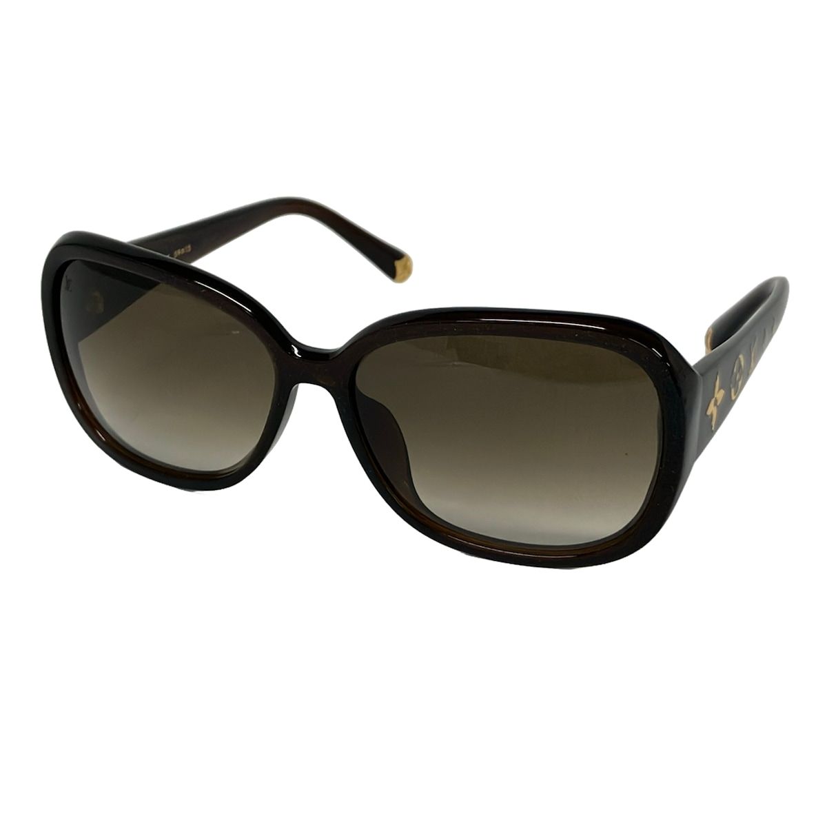 Louis Vuitton Sunglasses Obsession GM Brown Clear Glitter Monogram Eyewear