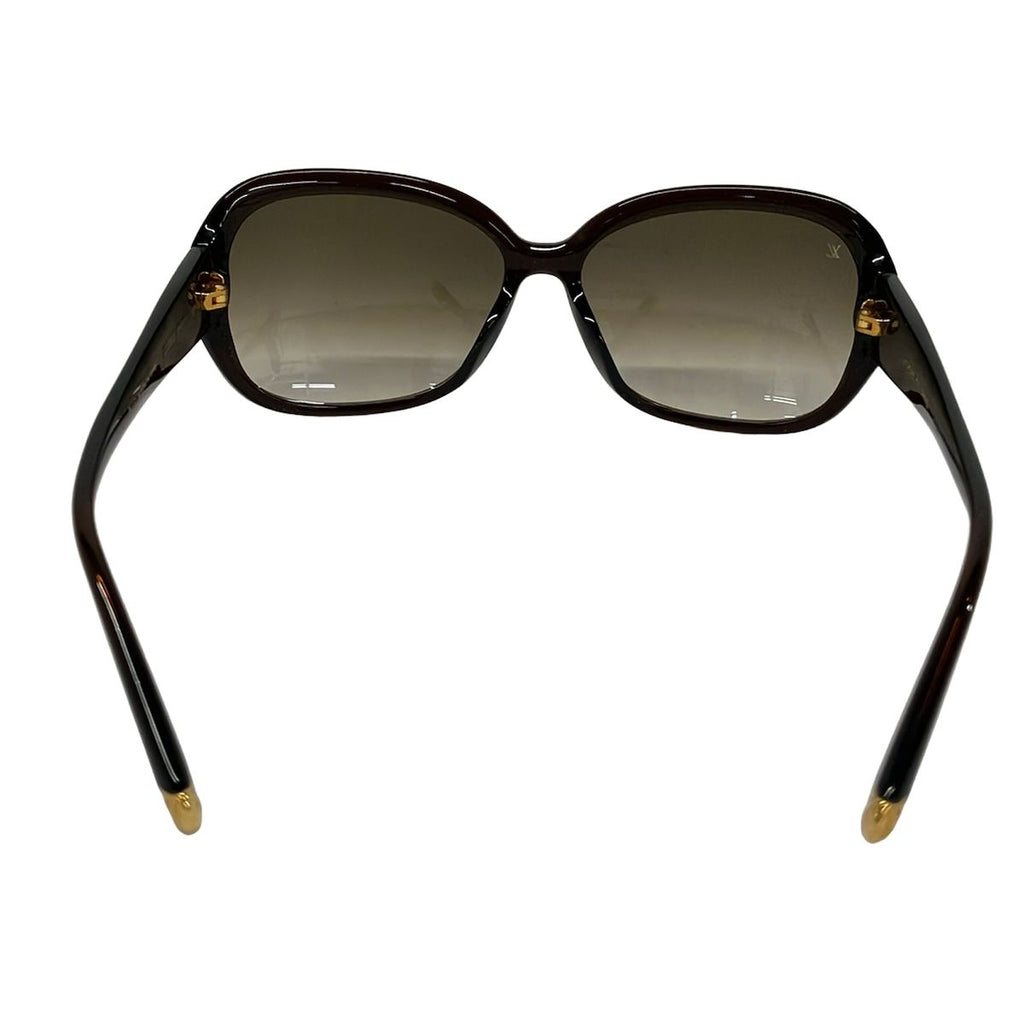Louis Vuitton Sunglasses Obsession GM Brown Clear Glitter Monogram Eyewear — view 3
