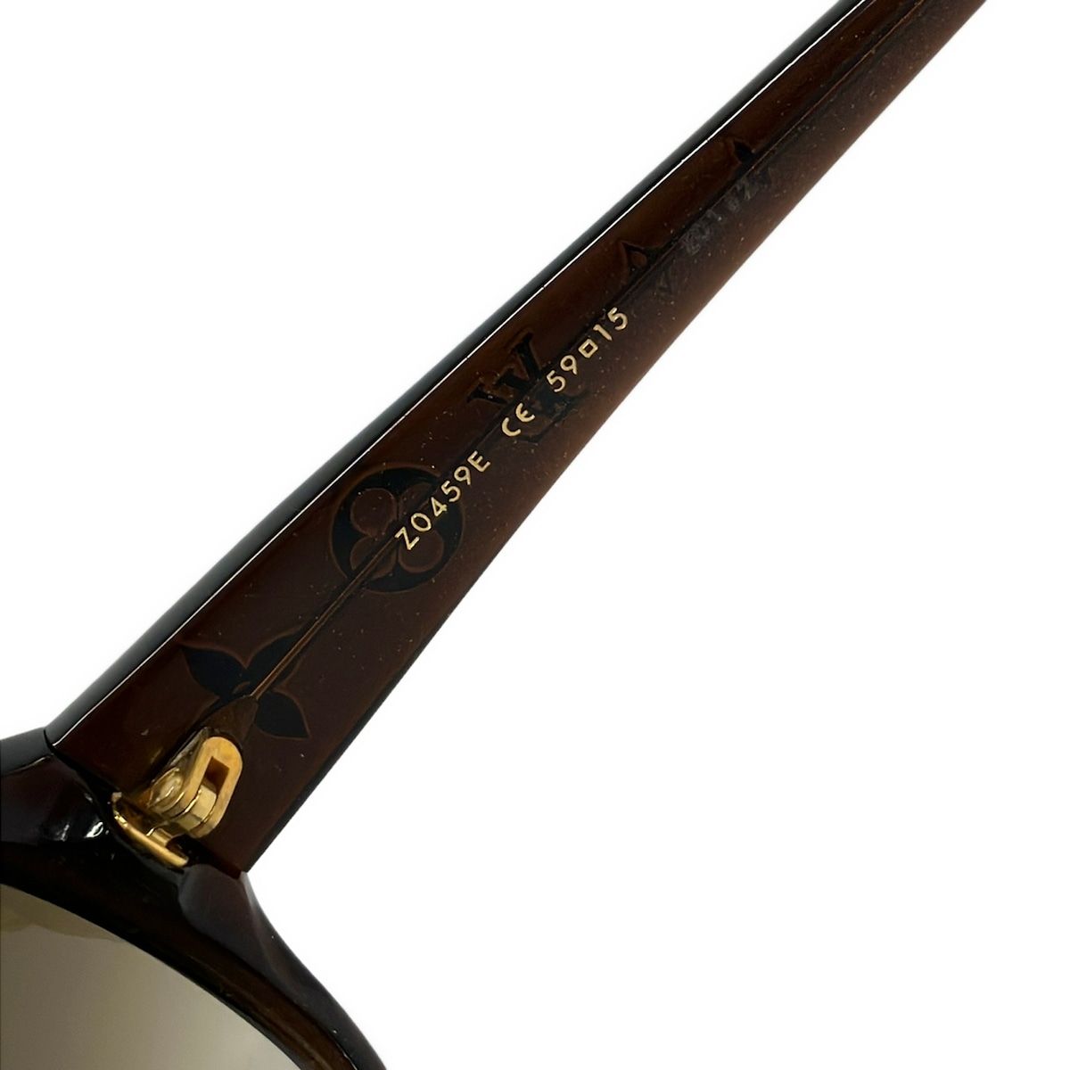 Louis Vuitton Sunglasses Obsession GM Brown Clear Glitter Monogram Eyewear — view 5