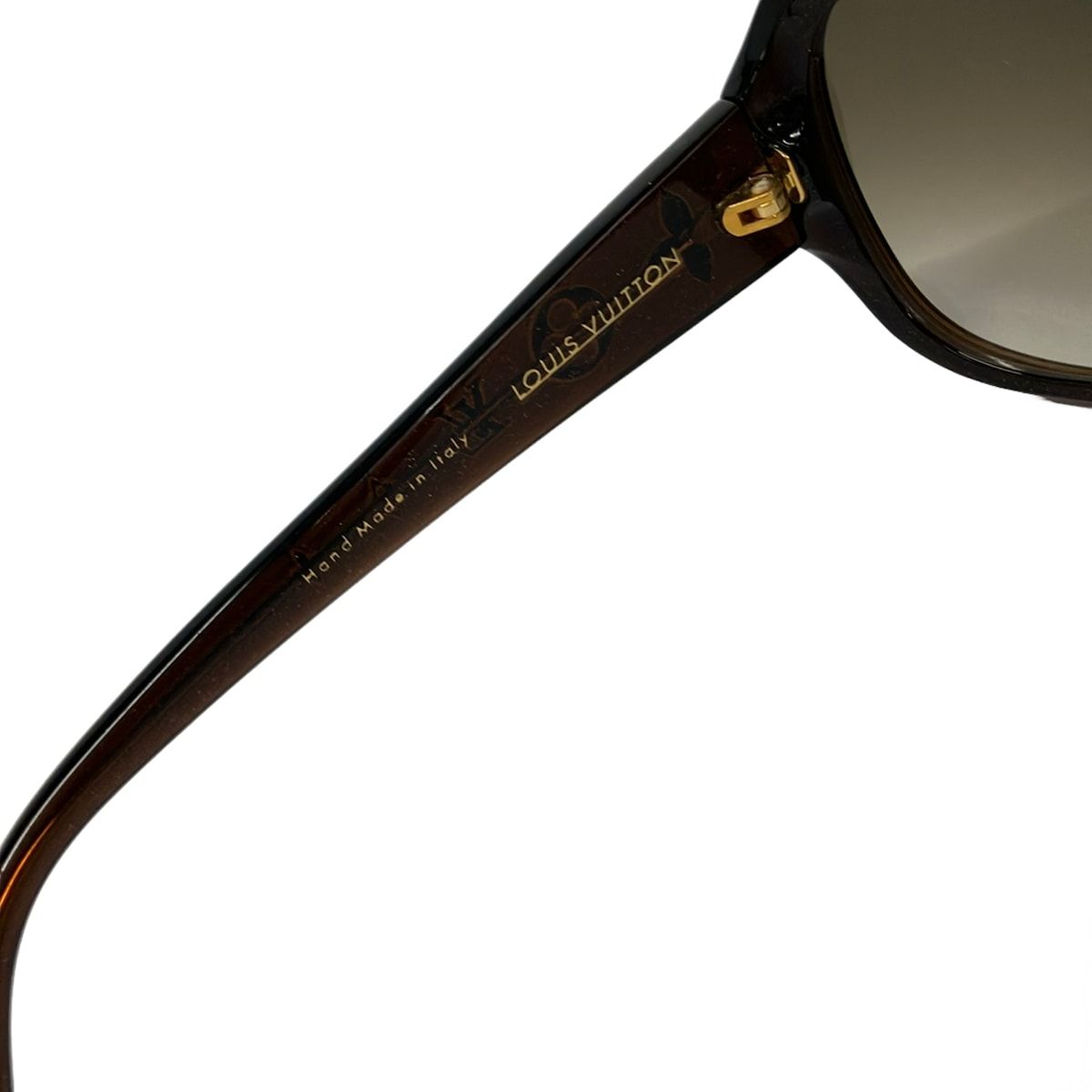 Louis Vuitton Sunglasses Obsession GM Brown Clear Glitter Monogram Eyewear — view 4