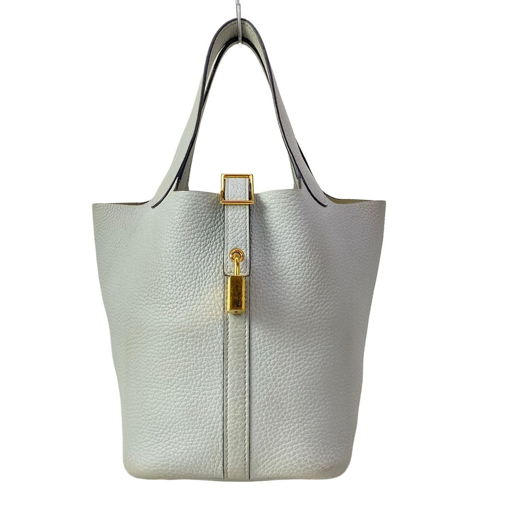 Hermes Handbag Picotin Lock PM Blue Pale Gold — view 2