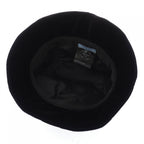 Prada Triangle Logo Velvet Bucket Hat — view 5