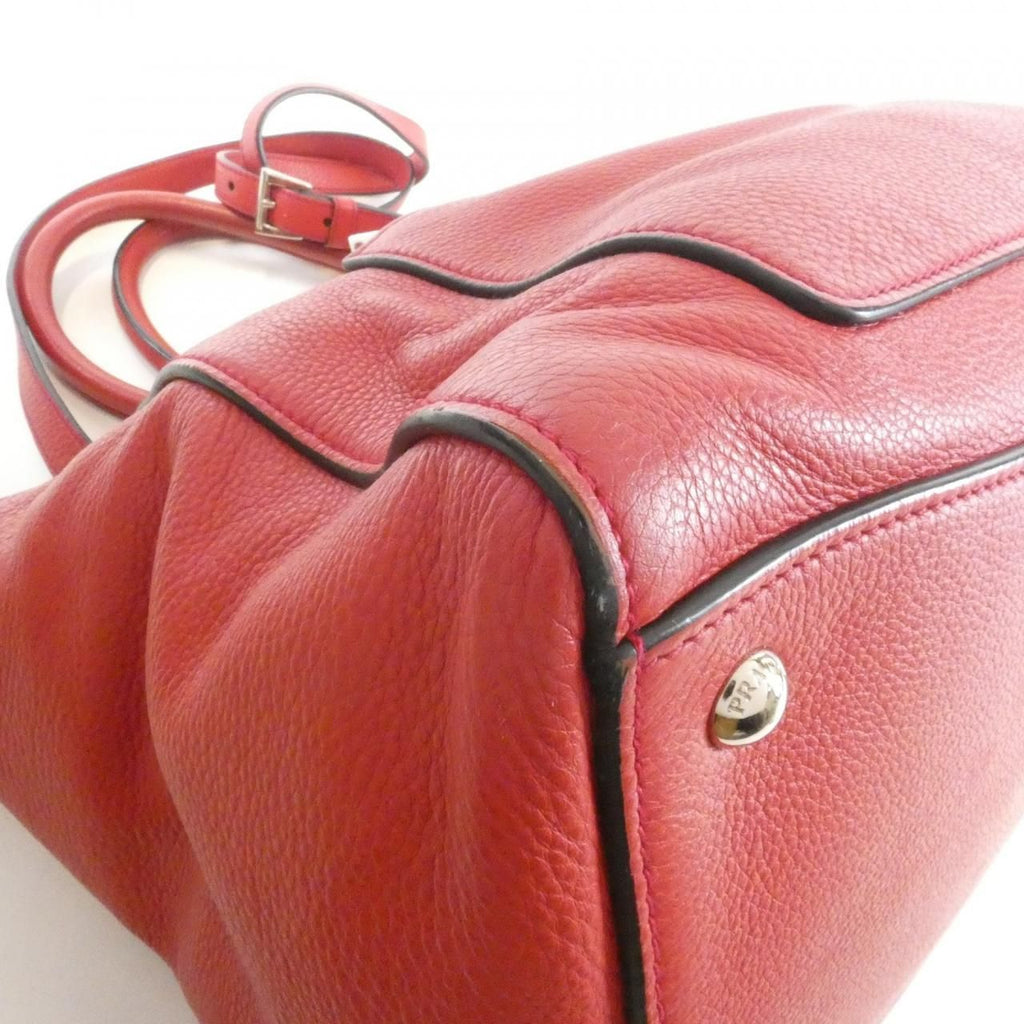 Prada Bag Handbag Red — view 3