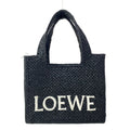 Loewe Tote Bag Font Mini Black White
