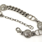 Dior Etoile CD Logo Motif Chain Bracelet Silver — view 3