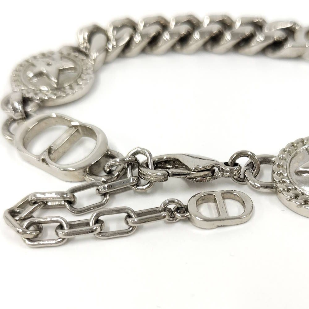Dior Etoile CD Logo Motif Chain Bracelet Silver — view 7