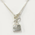 Hermes Amulette Kelly Necklace Silver