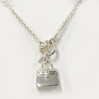 Hermes Amulette Kelly Necklace Silver