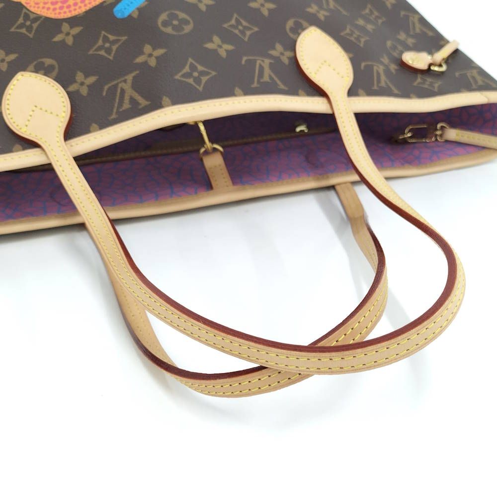 Louis Vuitton LV YK Monogram Pumpkin Neverfull MM Tote Bag — view 4