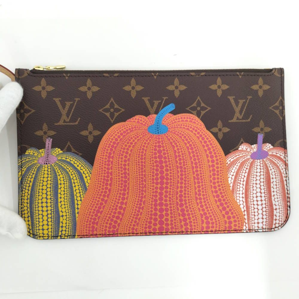 Louis Vuitton LV YK Monogram Pumpkin Neverfull MM Tote Bag — view 7