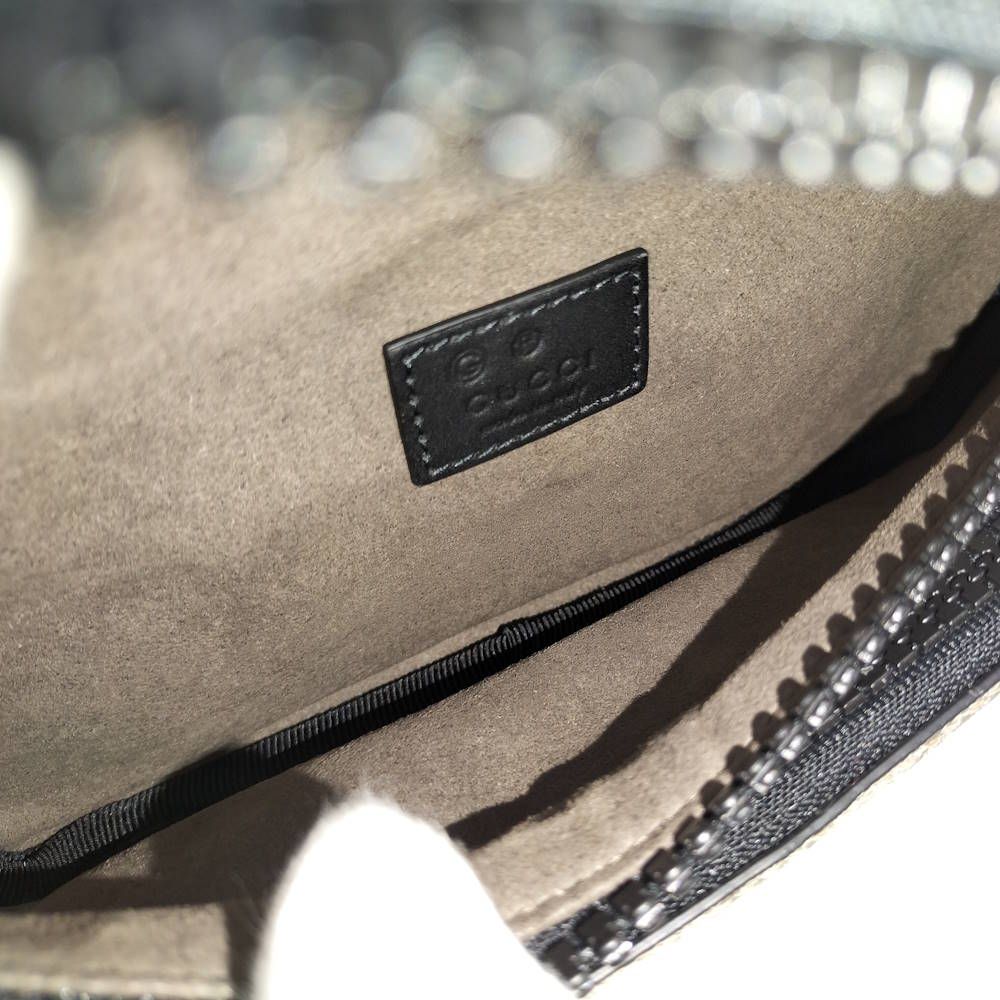 Gucci Belt Bag GG Supreme Black Brown — view 7