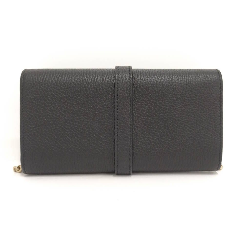 Gucci New Jackie Chain Wallet Leather Black Shoulder Bag — view 4