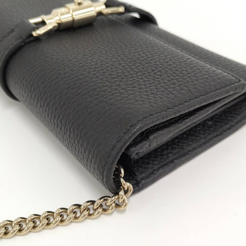 Gucci New Jackie Chain Wallet Leather Black Shoulder Bag — view 7