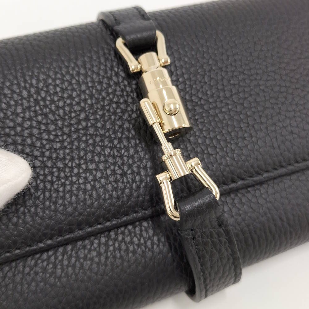 Gucci New Jackie Chain Wallet Leather Black Shoulder Bag — view 8