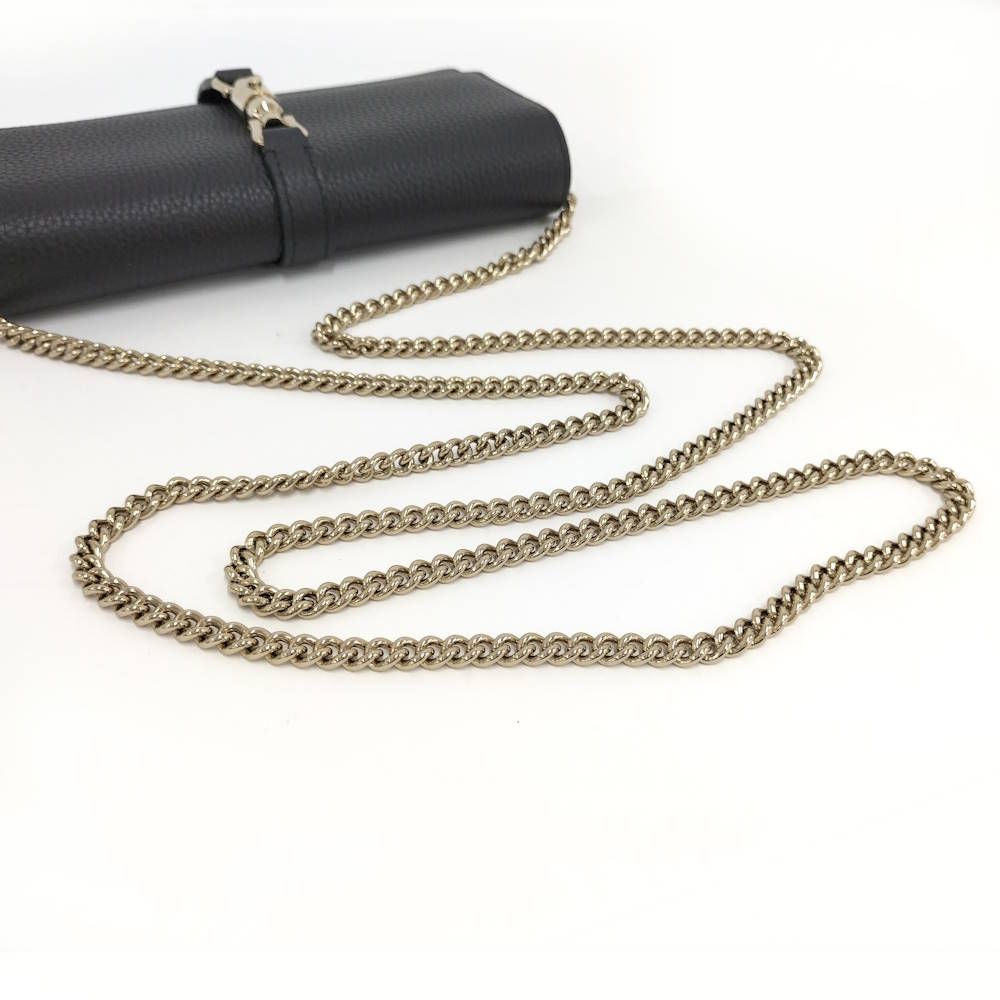 Gucci New Jackie Chain Wallet Leather Black Shoulder Bag — view 6