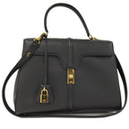 Celine Saize Medium 2-Way Bag Leather Black