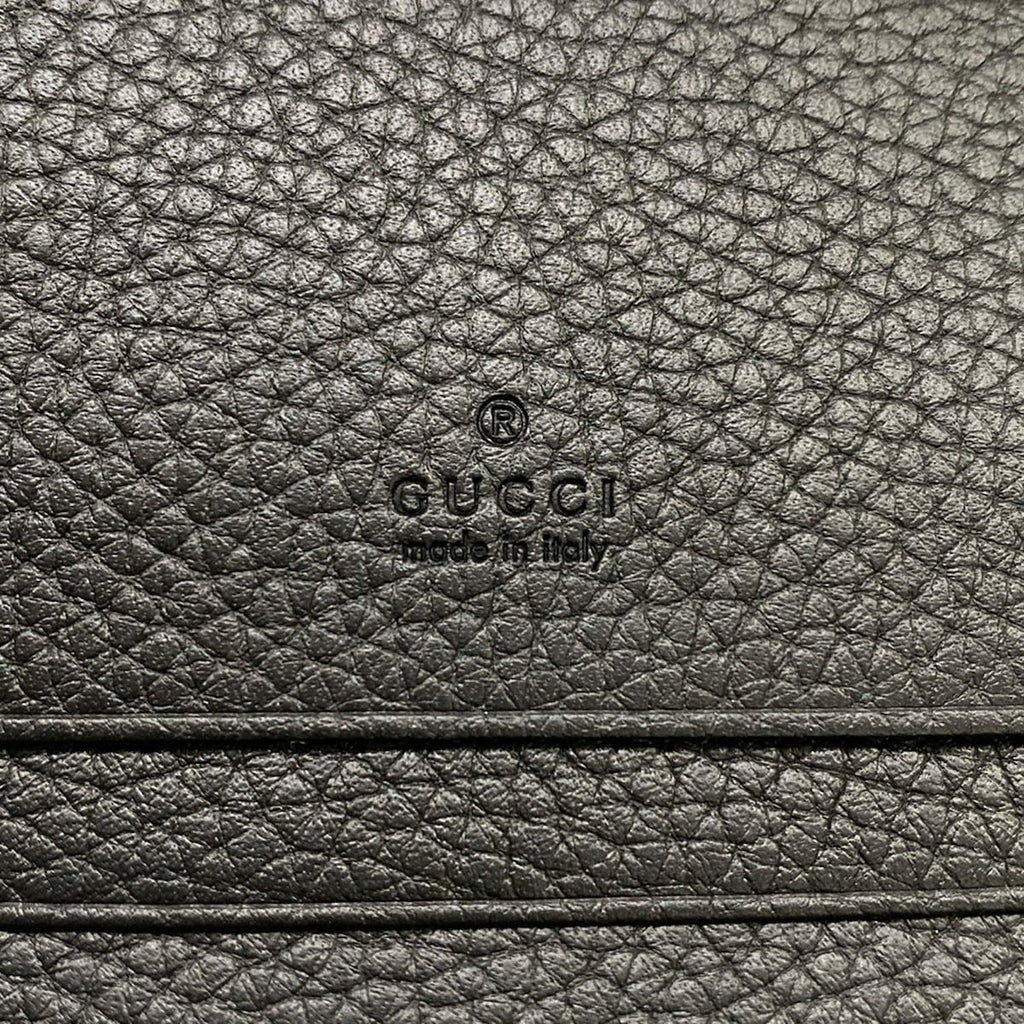 Gucci Bifold Wallet Jackie Black Silver Leather — view 5