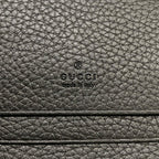 Gucci Bifold Wallet Jackie Black Silver Leather — view 5