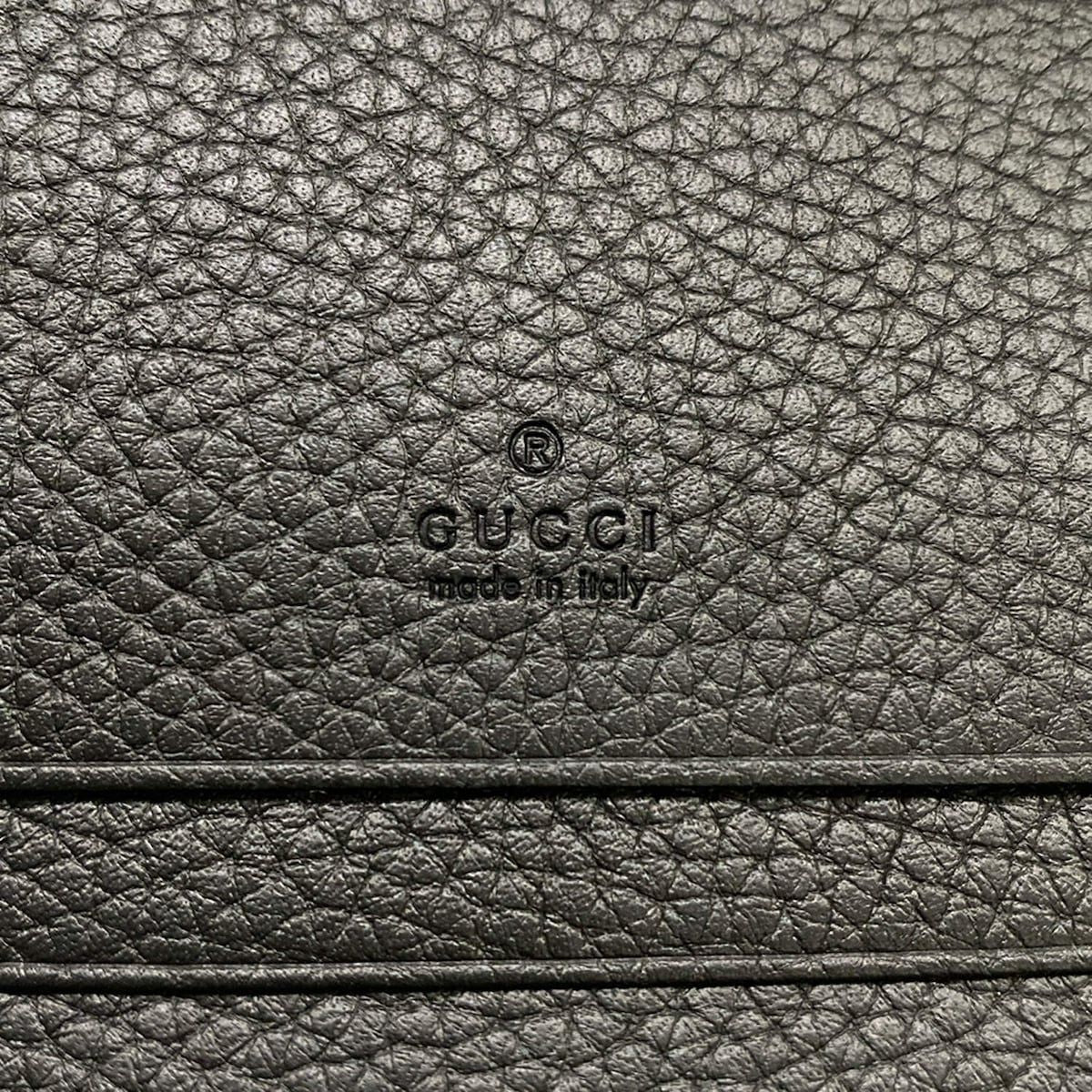 Gucci Bifold Wallet Jackie Black Silver Leather — view 5