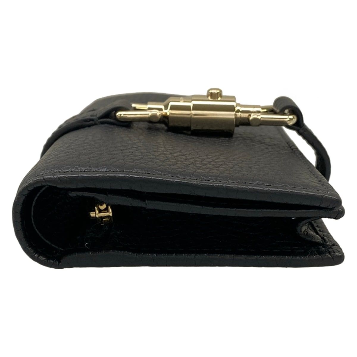 Gucci Bifold Wallet Jackie Black Silver Leather — view 8