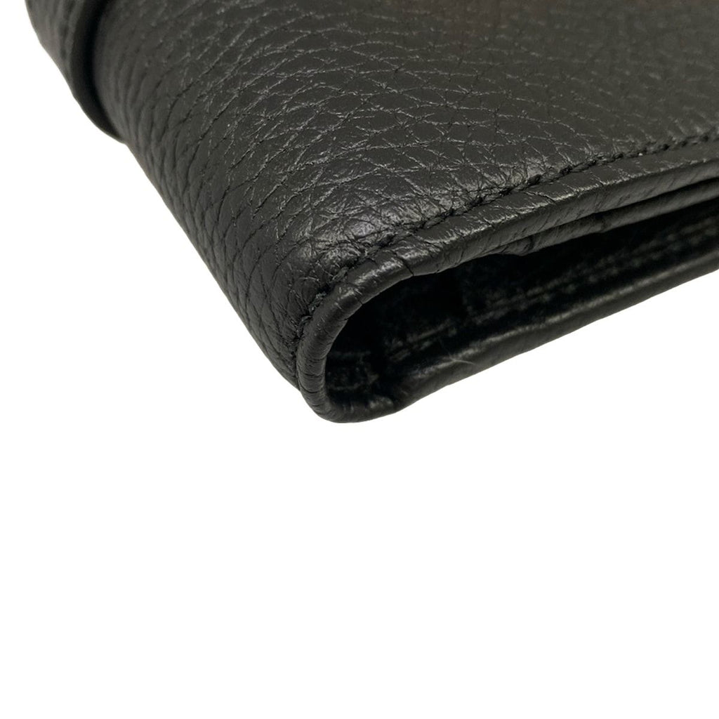 Gucci Bifold Wallet Jackie Black Silver Leather — view 7