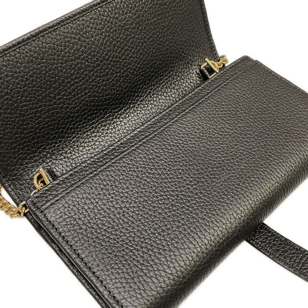 Gucci Wallet Jackie 1961 Black Chain Leather Shoulder Bag — view 3