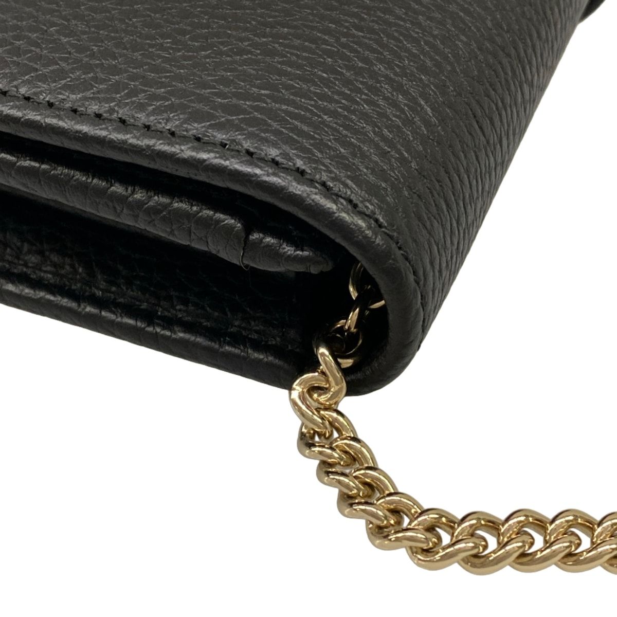Gucci Wallet Jackie 1961 Black Chain Leather Shoulder Bag — view 8