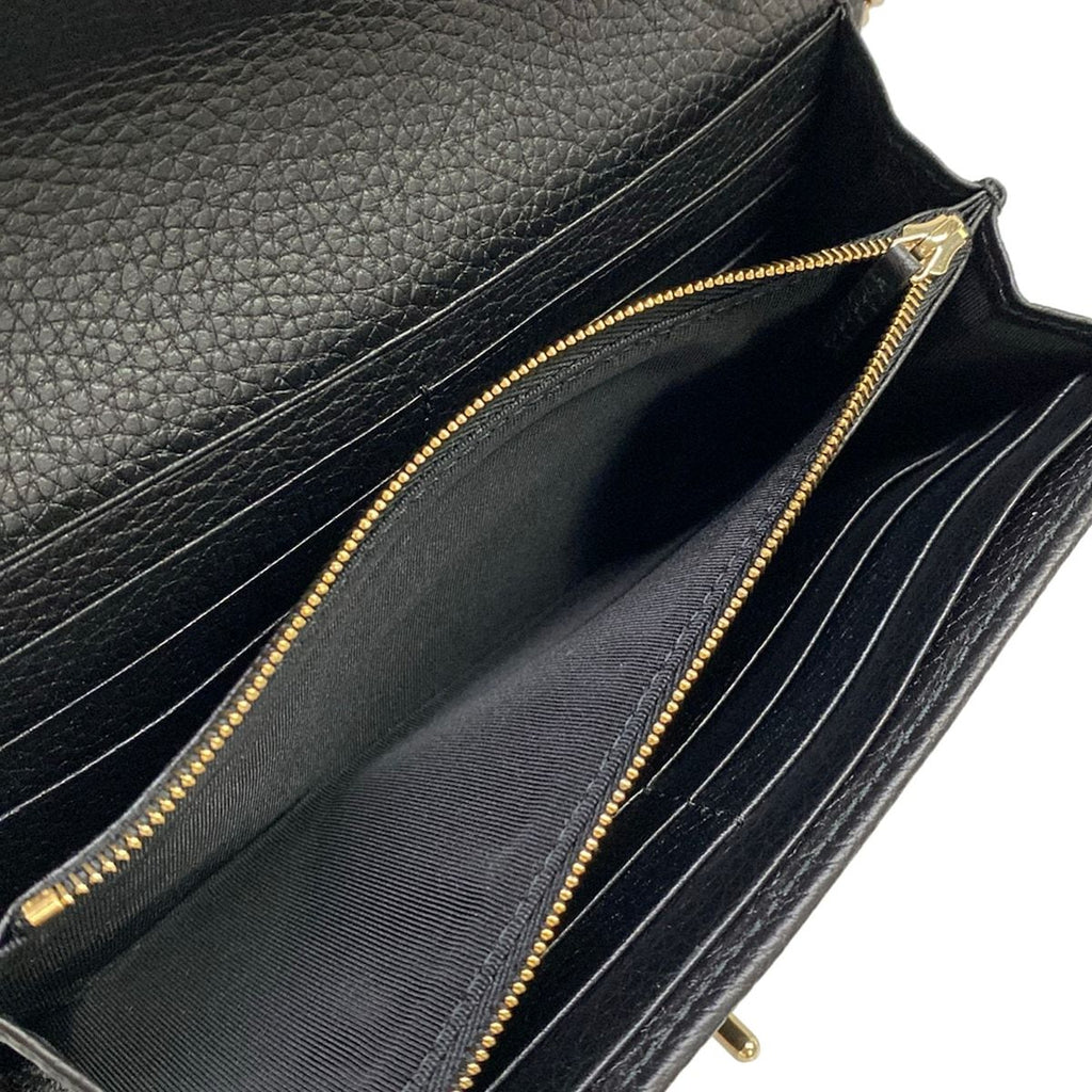 Gucci Wallet Jackie 1961 Black Chain Leather Shoulder Bag — view 5