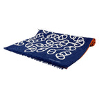 Hermes Shawl Navy Chaine D'ancre Cotton Scarf