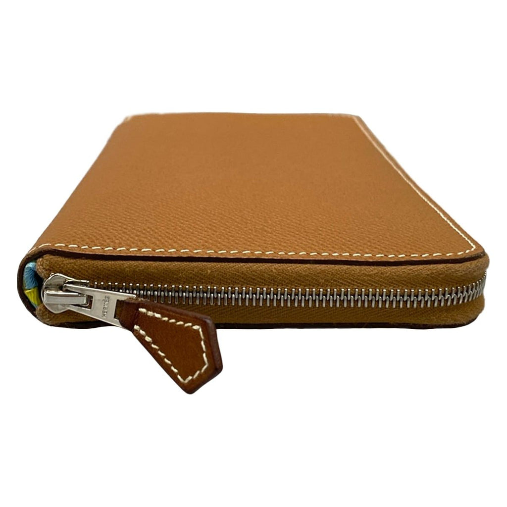Hermes Wallet Azap Long Silk'in Gold Zip Around — view 8