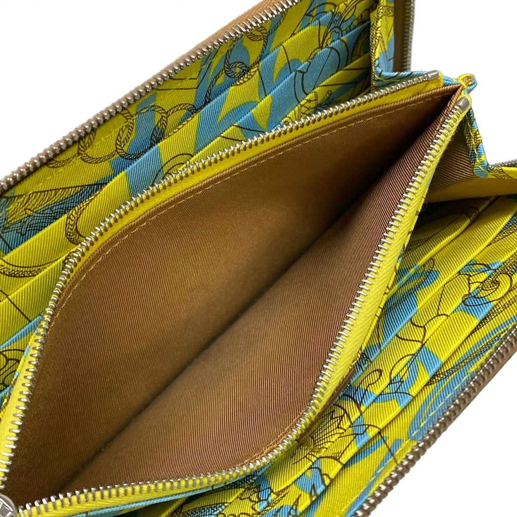 Hermes Wallet Azap Long Silk'in Gold Zip Around — view 4