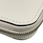 Hermes Coin Purse Azap Compact Silk'in White Zip Around — view 7