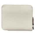 Hermes Coin Purse Azap Compact Silk'in White Zip Around