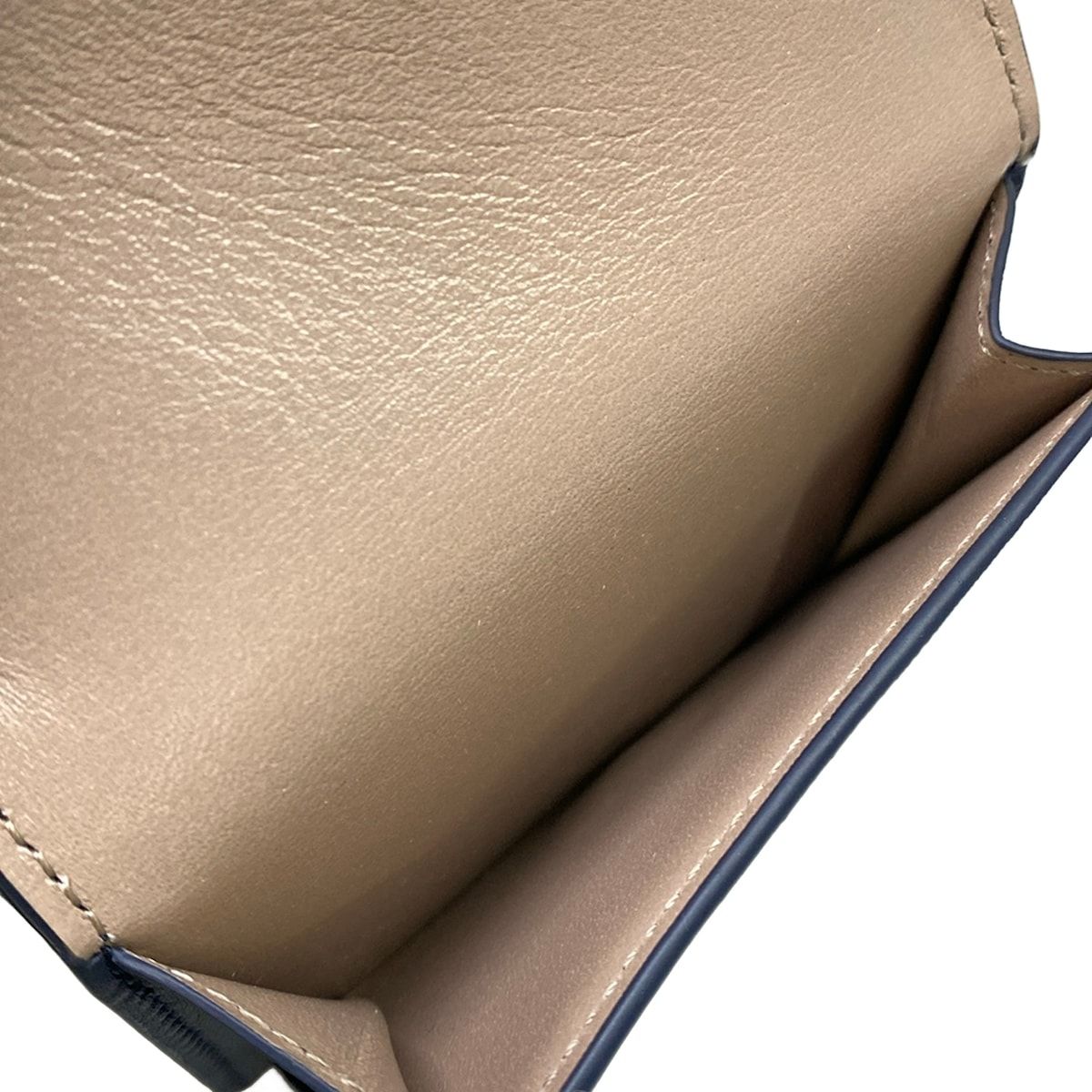Loewe Trifold Wallet Dark Navy Silver Multi Rabbit Suna Fujita Collaboration — view 4