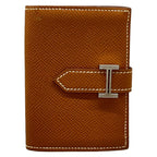 Hermes Business Card Case Bearn Cognac