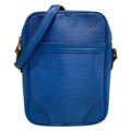 Louis Vuitton Shoulder Bag Epi Danube Toledo Blue Leather