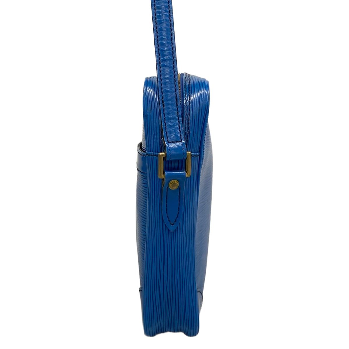Louis Vuitton Shoulder Bag Epi Danube Toledo Blue Leather — view 4