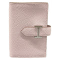 Hermes Coin Purse Bearn Mini Mauve Pale Silver