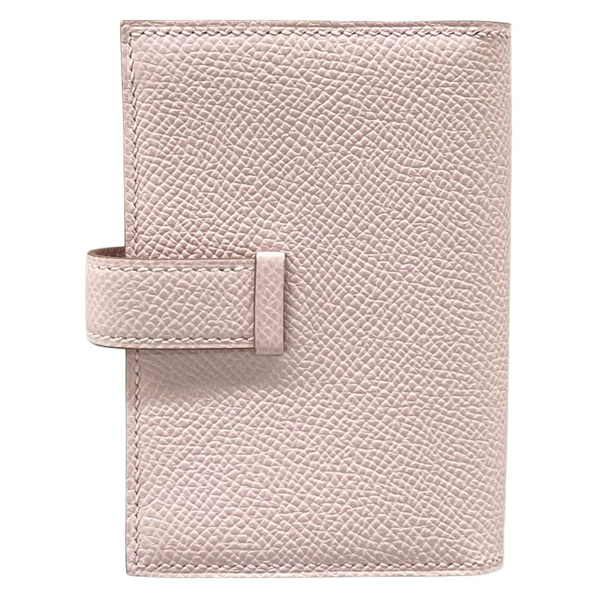 Hermes Coin Purse Bearn Mini Mauve Pale Silver — view 2