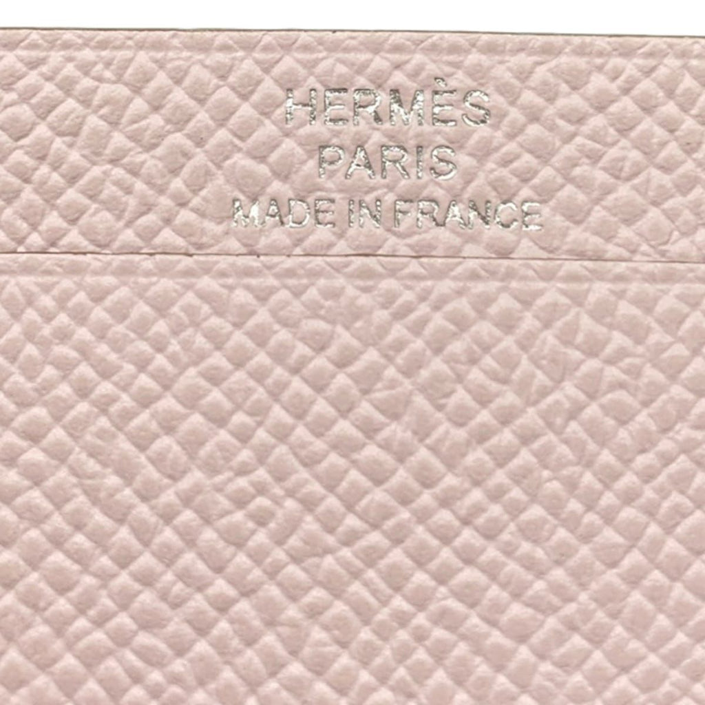 Hermes Coin Purse Bearn Mini Mauve Pale Silver — view 5