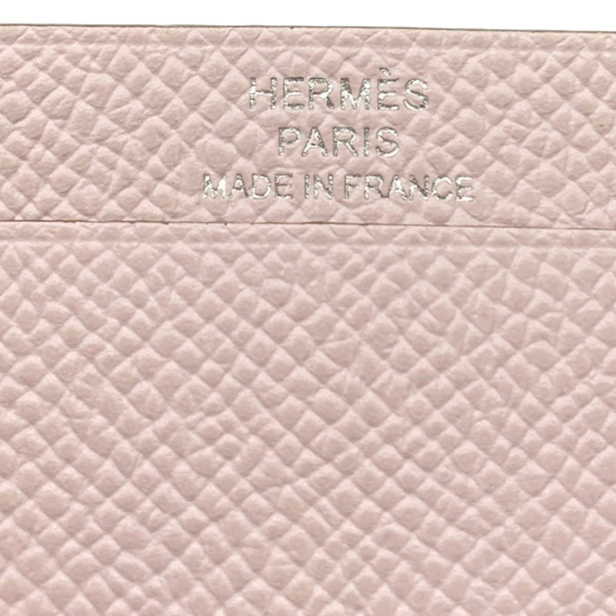 Hermes Coin Purse Bearn Mini Mauve Pale Silver — view 5