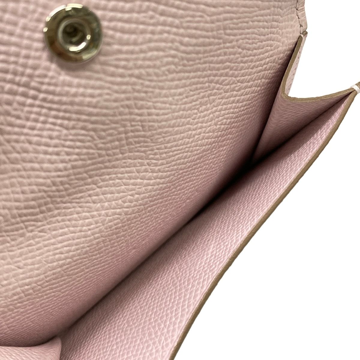 Hermes Coin Purse Bearn Mini Mauve Pale Silver — view 4