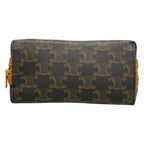 Celine Shoulder Bag Chain Clutch Tan Embroidery Leather — view 5