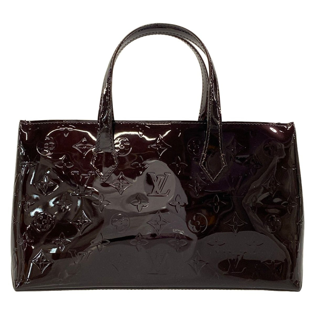 Louis Vuitton Handbag Monogram Vernis Wilshire PM Amarante Leather — view 3
